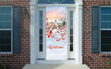 Load image into Gallery viewer, Winter Cardinal (31x80) - - made of premium durable fabric so it will last year after year. #1 selling fabric door cover! As seen in NBC, CBS &amp; Fox
