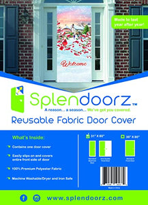 Winter Cardinal (31x80) - - made of premium durable fabric so it will last year after year. #1 selling fabric door cover! As seen in NBC, CBS & Fox